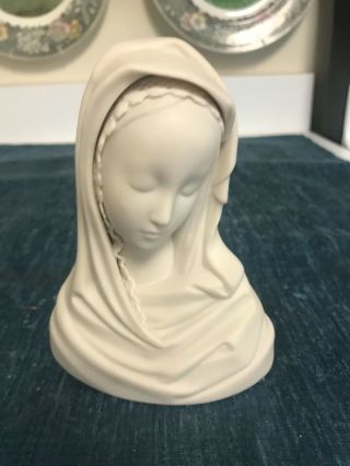 Vintage 4 3/4 " Cybis Porcelain Mary Madonna Bust Figurine
