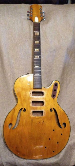 Vintage Hollow Body Electric Guitar Grover Guitar Tuners Bigsby Rock & Roll