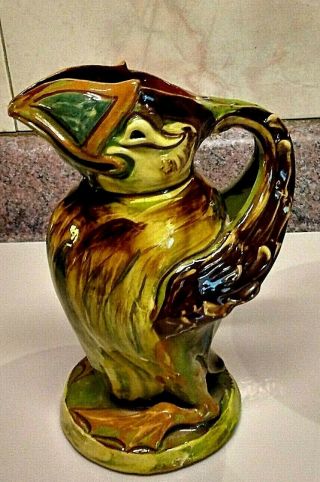 Vintage British Pottery - Kingfisher Pitcher - Signed by C.  H.  Brannam 3