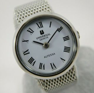 Universal Geneve Altessa White Dial Ref.  842610 Cal.  1 - 42 Swiss Vintage Watch