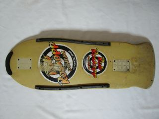 Vintage Santa Cruz Rob Roskopp Design Skateboard Deck Wood Team Tracker Gmn Rare