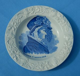 Very Rare Early Queen Caroline Commemorative Pottery Plate Circa 1820