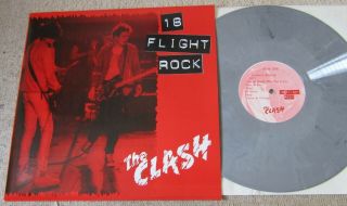 The Clash 18 Flight Rock Grey Marbled Vinyl Lp First Press Unplayed