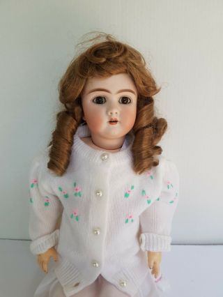 22 " Antique German Handwerck Dep 109 22 Bisque Head Doll W/ Wig Vintage Clothes