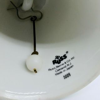Vintage Russ Berries & Co Bell Porcelain 5 