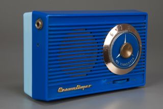 Vintage 1959 Crown Tr - 830 Pocket 4 Transistor Radio - Japan