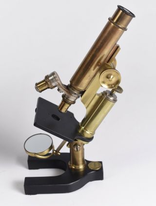 Antique Vintage Brass Bausch & Lomb Microscope Collectible Model 30390