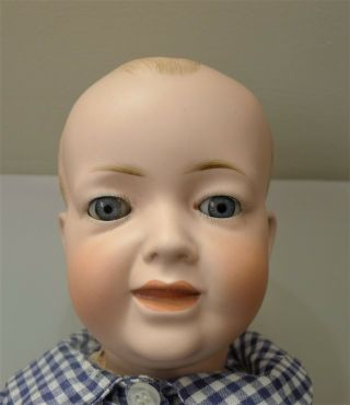 Antique Kley & Hahn 525 Bisque Character Baby Doll 16 " W/ Jointed Compo Body
