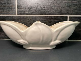 VTG Planter Bowl Ceramic Tulip Cream Bone Color Mccoy ? 12 