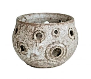 Mccarty Merigold Vtg Mid Century Modern Studio Pottery Mississippi Mud Vase Bowl