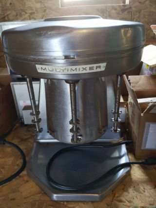Vintage Sterling Model 9b Multimixer 3 Head Malt Milkshake Machine