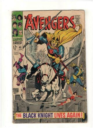 Avengers 48 Marvel 1968 1st Black Knight 3.  5
