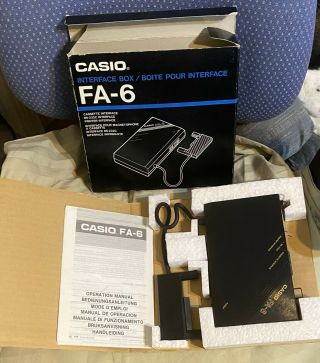 Rare Vintage Casio Fa - 6 Centronic/rs - 232/tape Interface Inbox - Fx - 880p Fx - 850p