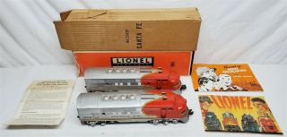 Vintage Postwar Lionel 2343 Santa Fe Diesel Powered & Dummy Engines W/ Boxes