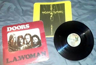 Artisan 1971 Window Cover The Doors La Woman Vinyl Lp Jim Morrison