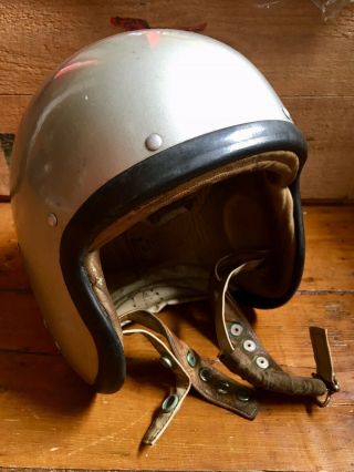 Vintage 1960’s Everoak Racemaster Crash Helmet Size Small