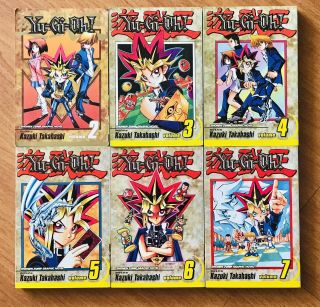 Yu - Gi - Oh Manga Volumes 2 - 7 (first Editions)