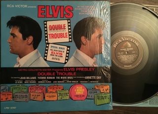 Elvis Presley " Double Trouble " 1967,  Mono Rca Victor Lpm 3787.  Vg,  /vg,