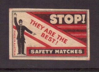 Vintage Matchbox Advertising Label P05