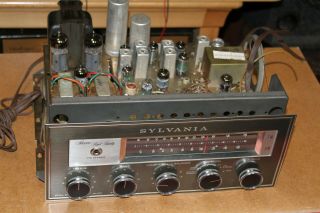 Sylvania Vintage Stereo Tube Amplifier,  And,  Including Tube