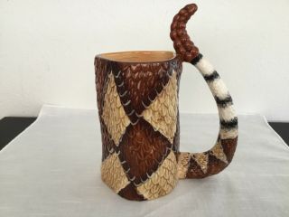 2006 Rattlesnake Coffee Mug/snake Mug By Gaham Ceramic Southwest