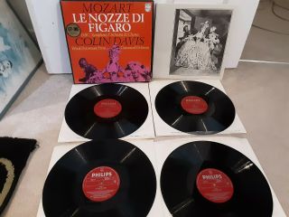 Phillips 6500 272 Mozart Le Nozze Di Figaro 4 Lp Box Bbc So Colin Davis Vinyl Lp