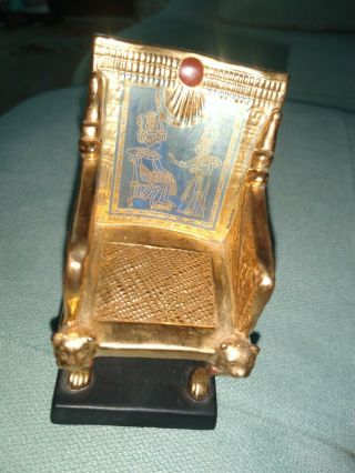 Franklin Egyptian Treasures Of Tutankhamun - The Golden Throne / Chair