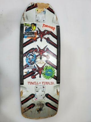 Vintage 1980 Powell Peralta Og Rat Bones Vato Skateboard Deck Rare Art Stecyk