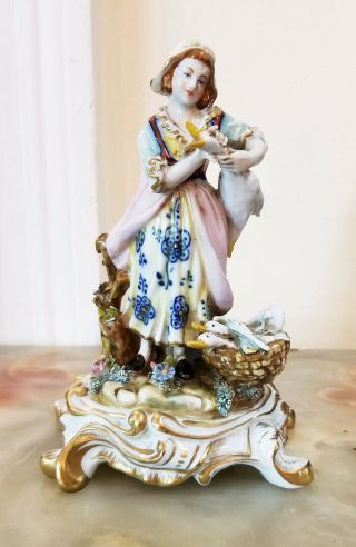 Antique 19th Cent.  German Porcelain Figurine C/omar.