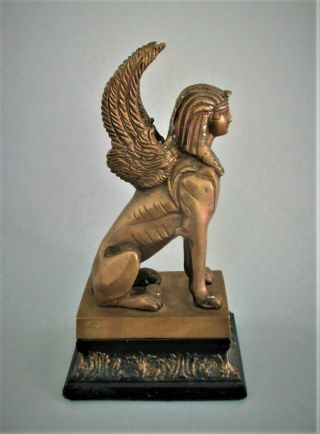 Old Or Antique Art Deco Egyptian Revival Bronze Statue