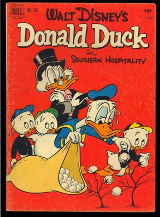 Donald Duck Four Color 379 Uncle Scrooge Walt Disney Dell Comic 1952 Vg