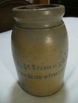 A.  P.  Donaghho Parkersburg Wv Stoneware Wax Sealer