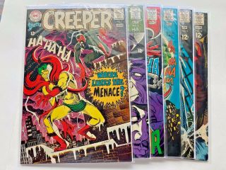 Beware The Creeper Complete Run 1 To 6 F,  Vf Steve Ditko Dc Comics 1968