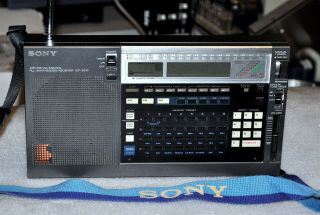 Vintage Sony Model Icf - 2010 Pll Synth Receiver Air/fm/lw/mw/sw Good Commercial