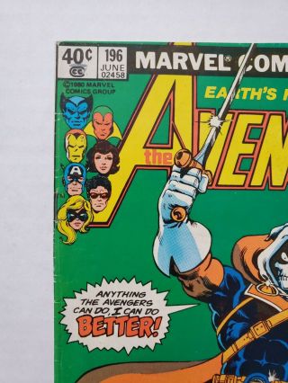 The Avengers 196 First Appearance of Taskmaster Marvel Comics 2