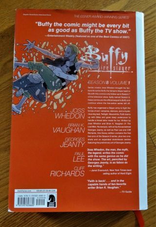 BUFFY THE VAMPIRE SLAYER Season 8 Vol 1 library edition hardcover book,  GIFT 2
