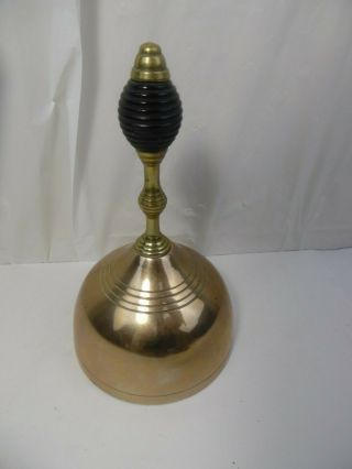 Vintage Brass Ringing Bell 6.  5 Inches High 4 Inches Wide 1.  3 Pounds