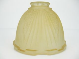 Vintage Art Deco Frosted Glass Lamp Chandelier Shade 2.  25” Fitter
