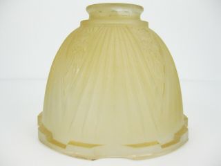 Vintage Art Deco Frosted Glass Lamp Chandelier Shade 2.  25” Fitter 2
