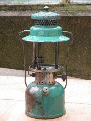 Rare Vintage Coleman No.  234 Seafoam Kerosene Or Gasoline Lantern February 1936 2