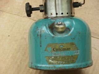Rare Vintage Coleman No.  234 Seafoam Kerosene Or Gasoline Lantern February 1936 3