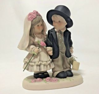 Enesco " Promises Of Love " Nbm Bahner Figurine 1997 Kim Anderson 323756
