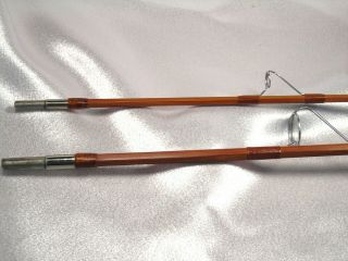 Ex Orvis impregnated bamboo Rocky Mountain spin rod,  3 pc,  6 1/2 ' 28842,  tube 3