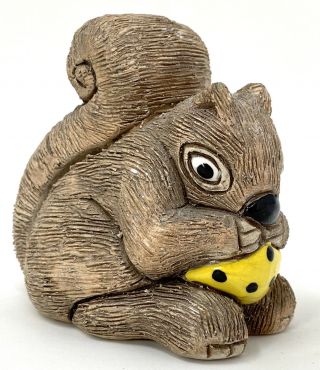 3” Ceramic Squirrel W/treat Figurine – Artesania Rinconada,  Uruguay