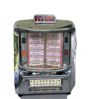 Seeburg Wall - O - Matic Jukebox Vintage Retro With Key Antique Chrome Is Stunning