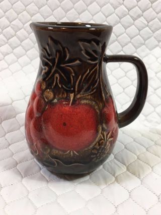 Vintage German 419 - 74 West Germany Mug Milk Pitcher Vase