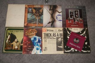 (8) Jethro Tull Vinyl Record Albums Lp - Ian Anderson