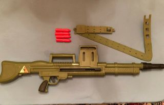 Rare Vintage 60s Remco Okinawa Monkey Division Toy Gun With Bullets & Ammo Belt
