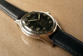 Vintage DUGENA military style hand wind watch,  Germany,  Osco 50,  well. 3