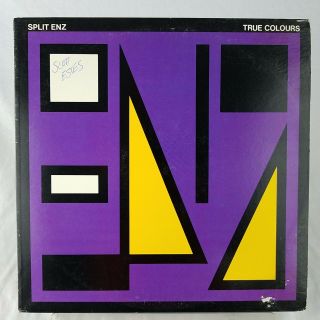 Split Enz ‎true Colours’ Rare Nm Lpm Sp - 4822 Etched Purple 1st Us Press 1980